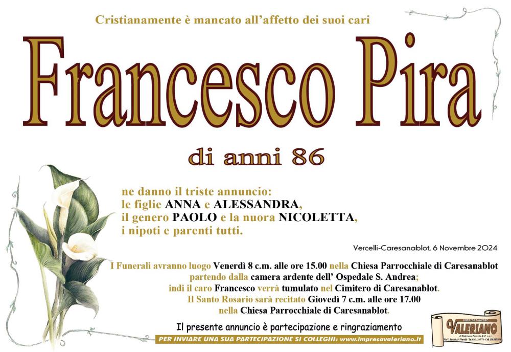 FRANCESCO PIRA